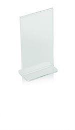 Menu skilt eller menu holder i acryl til indstik
